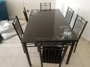 Black Glass Dining Table