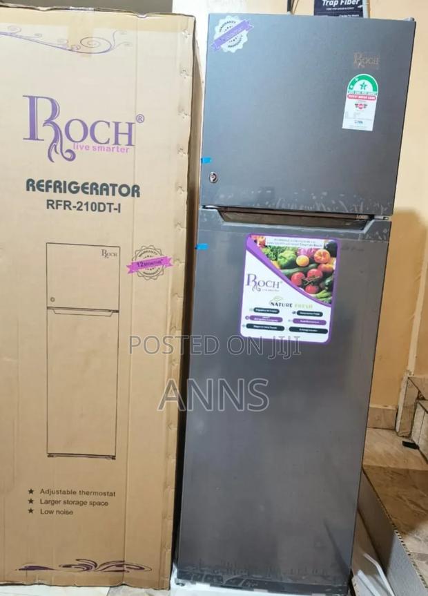 Roch 170 Litres Defrost Grey Double Door Fridge