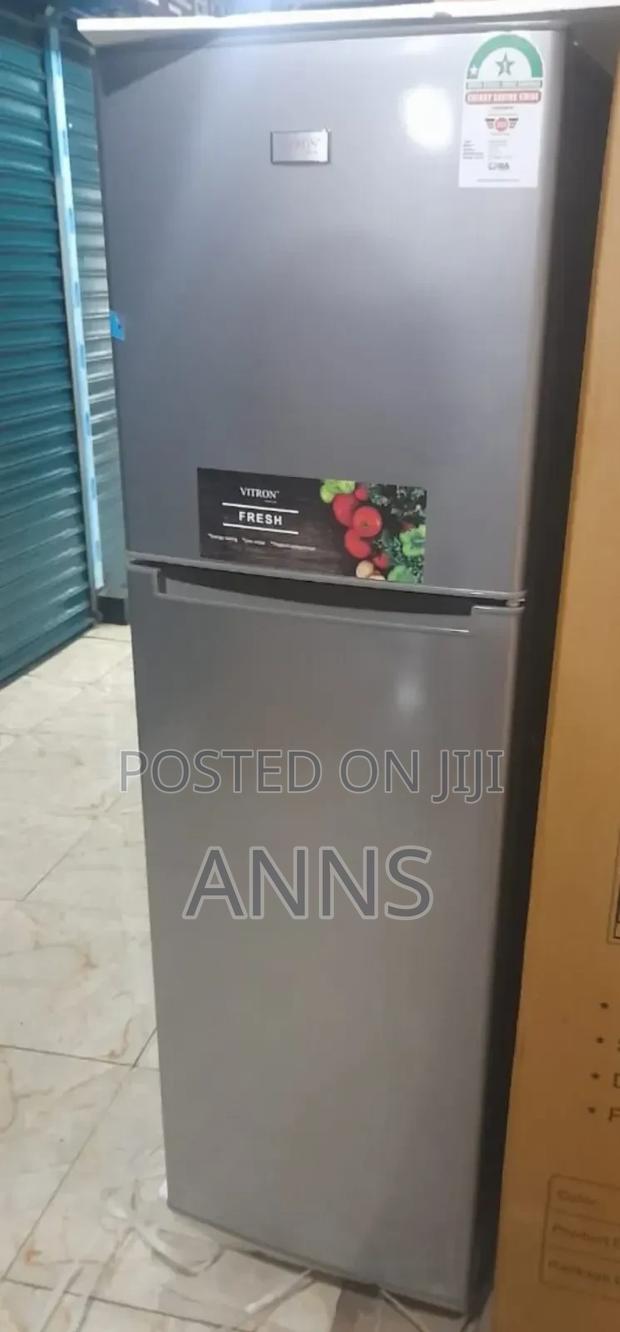 Vitron 170litres Grey Defrost Double Door Fridge - main view