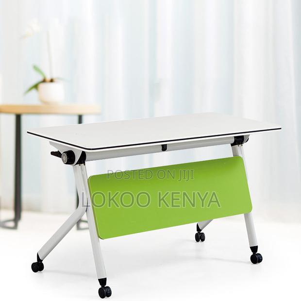 Office Desk: Movable With Wheels Conference Training Desk - thumbnail 3