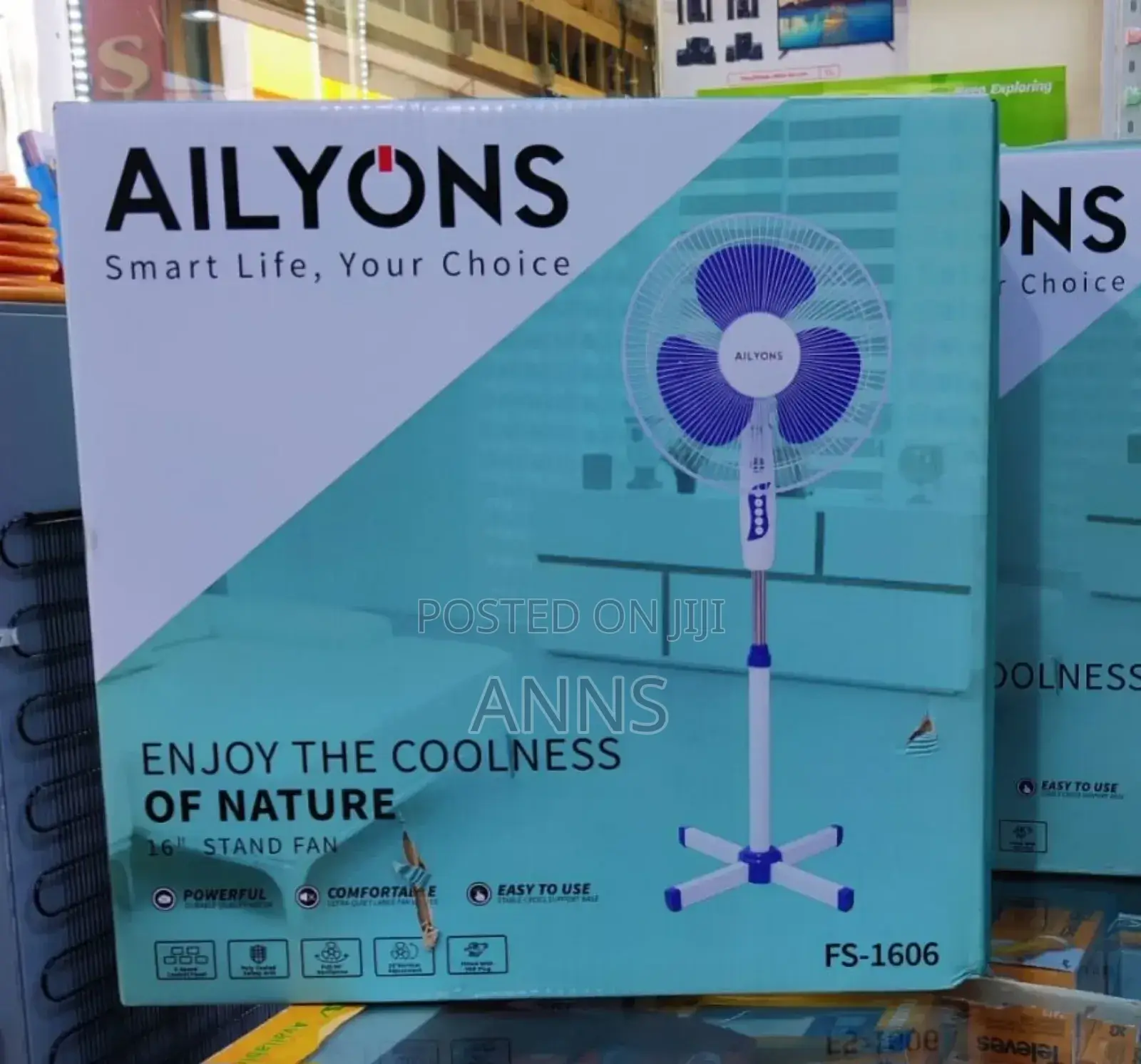 Ailyons 16" 3 Blade Standing Fan