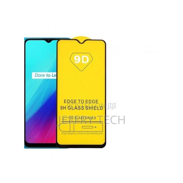 9D Glass Screen Protector for REALME C3 - Black - main view