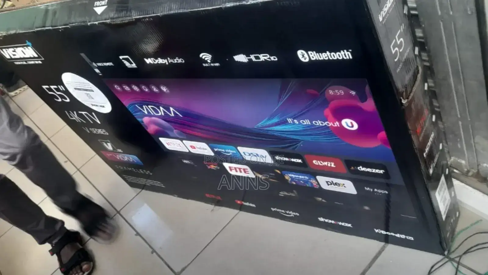 55 Inch Vision Vidaa Frameless Tv- And Bluetooth Enabled