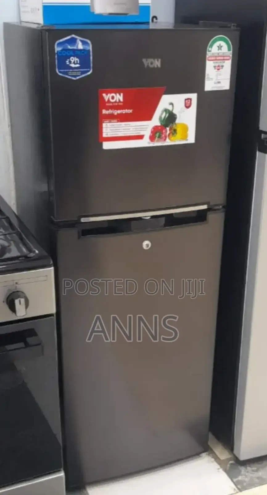 Von 136L Double Door Fridge