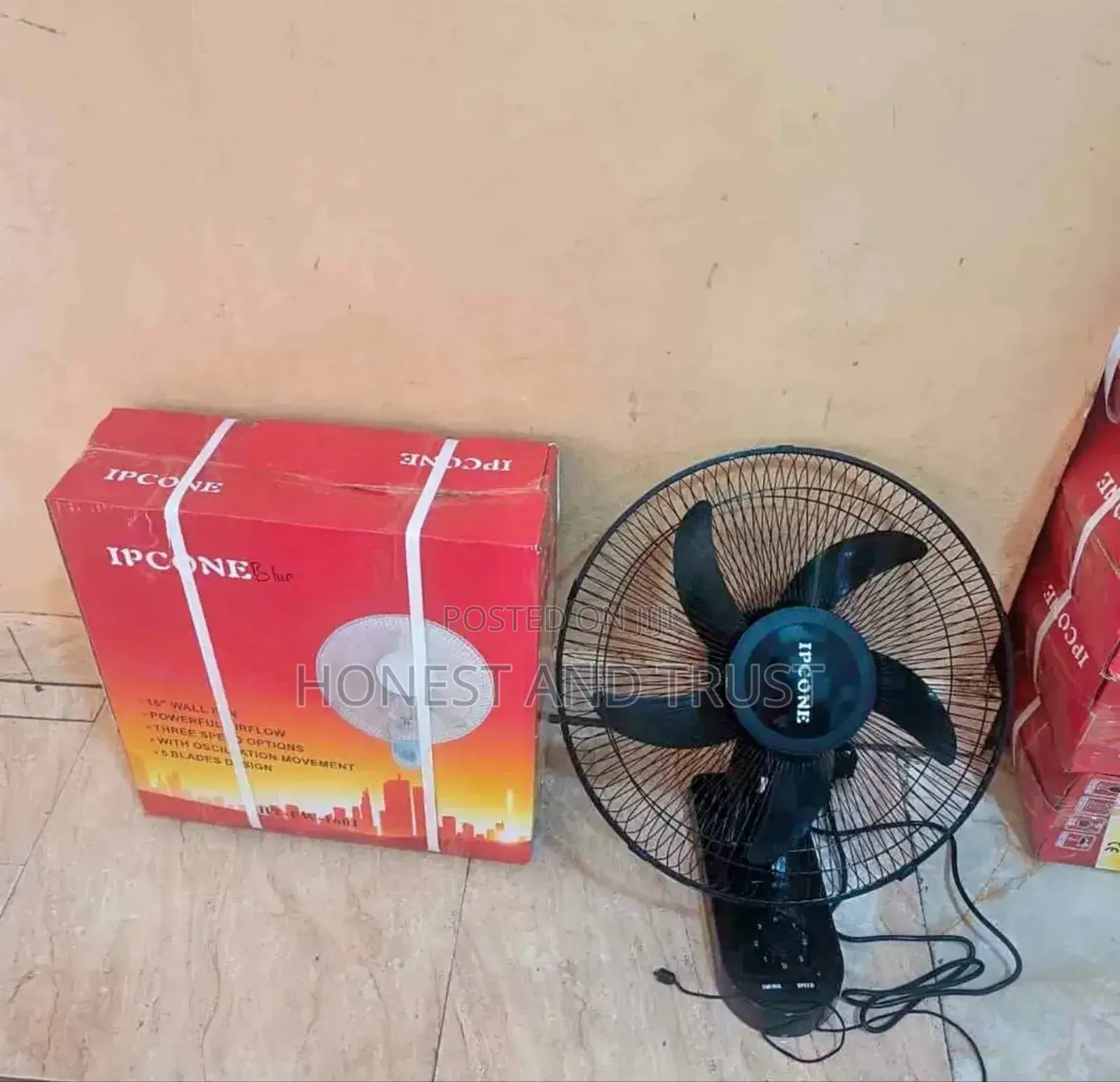 Ipcone Fan Strong Wall Mounted Fan 16inch Blades