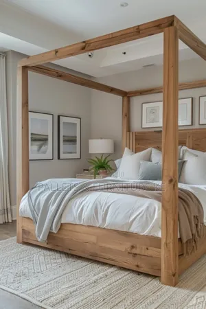 Canopy Bed With Side Table