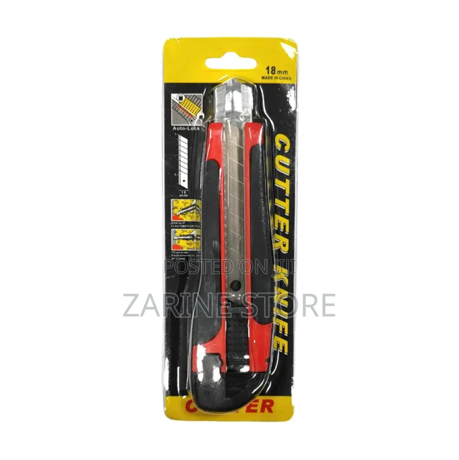 Cutter Knife Or Utility Knife With Strong Plastic Handle