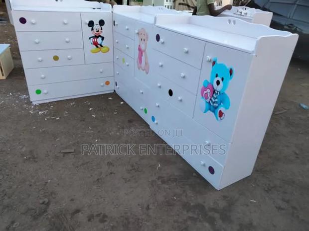 Modern MDF Baby Chest Of Drawers 4 By 4 Fitt