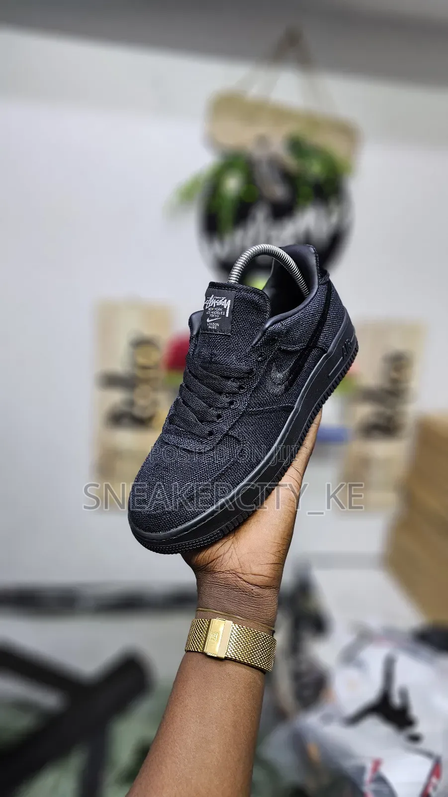 Airforce 1 Stussy Black