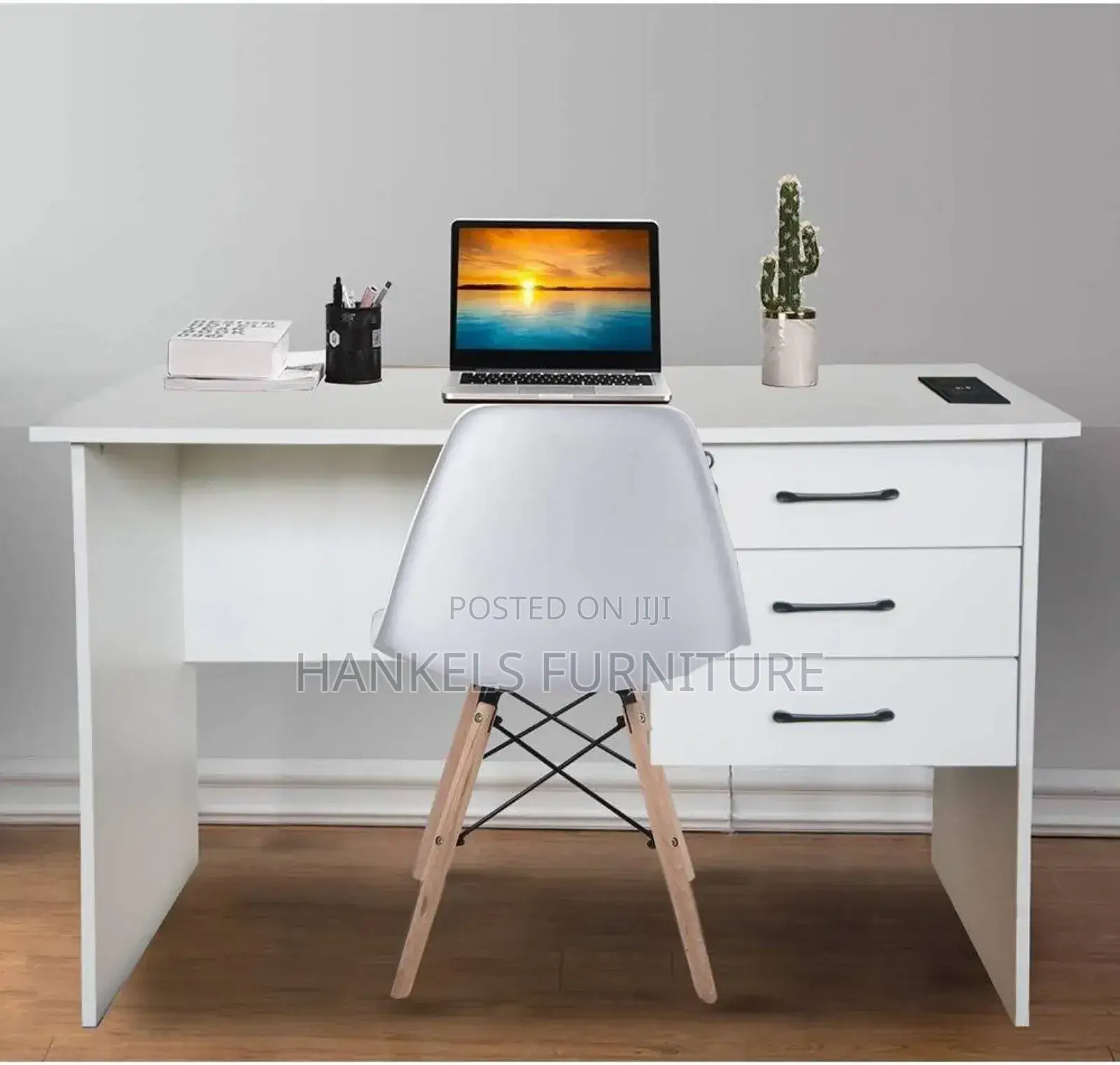 1.2m White Desk