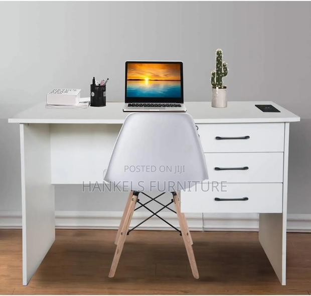 1.2m White Desk