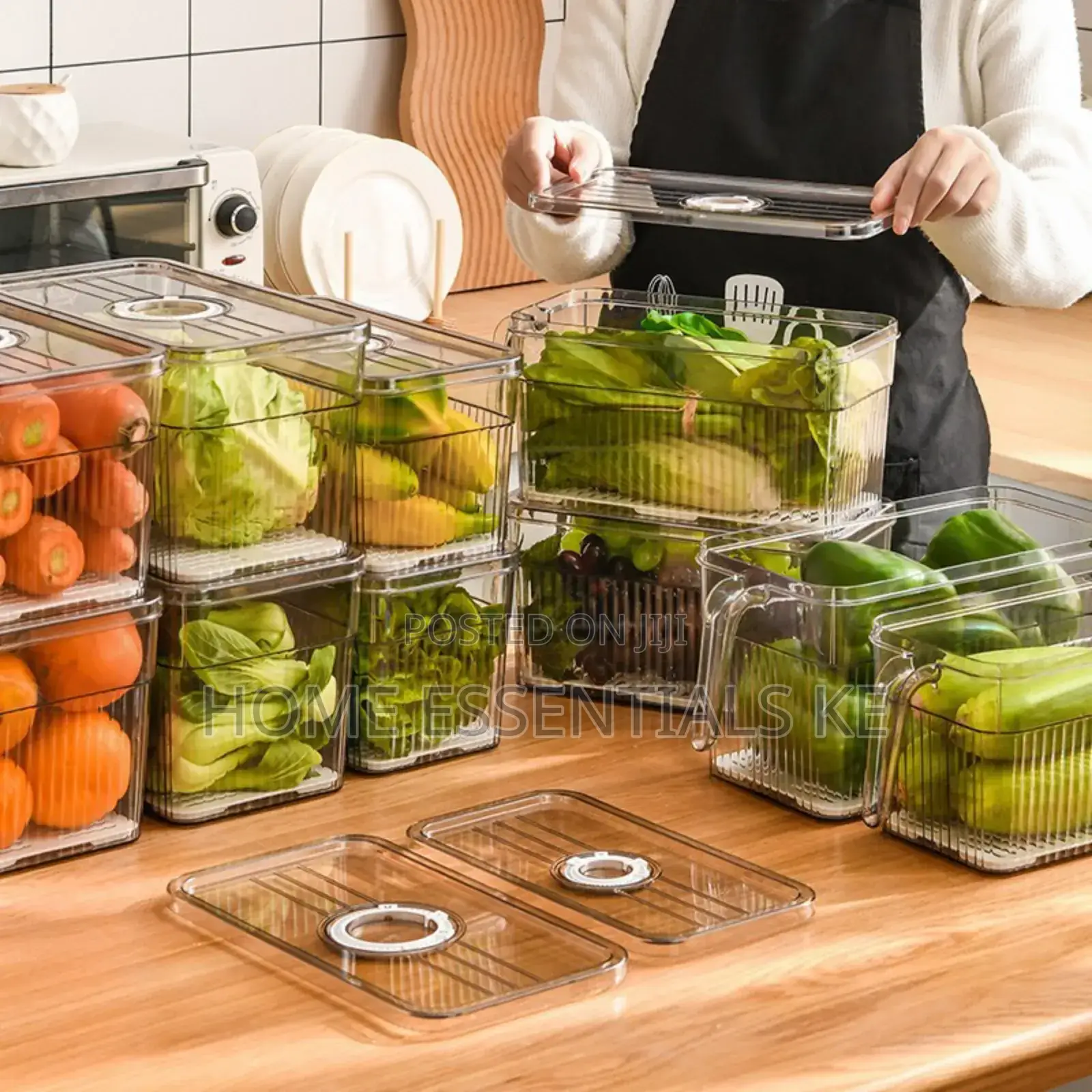 *5l Acrylic Fridge Storage Containers Each