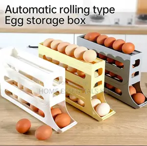 4 Layer Rolling Egg Dispenser Holds 30eggs