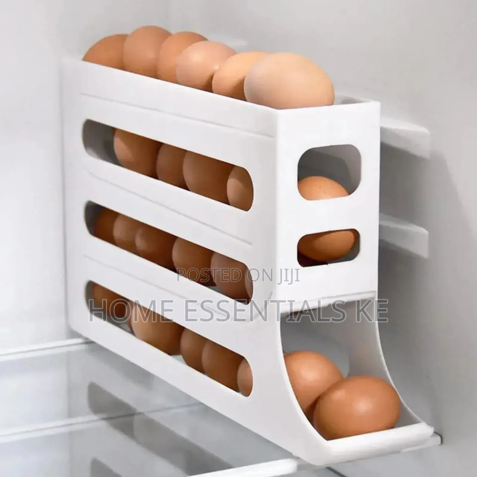 4 Layer Rolling Egg Dispenser Holds 30eggs
