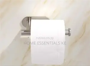 Adhesive Toilet Roll Paper Holder Organizer Wall Mount