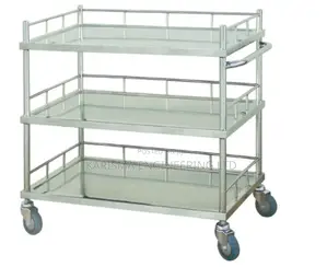 Stainless Steel Food Serving Trolley