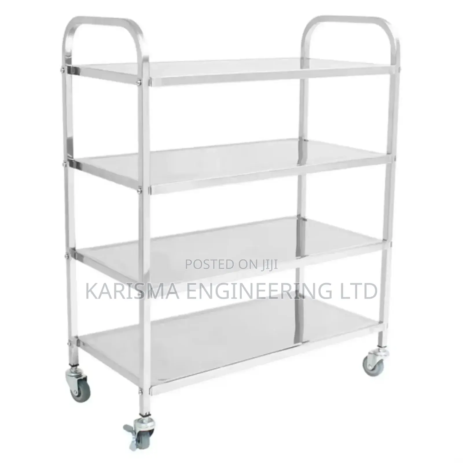 Squire Tube 1.0MM Stainless Steel 4 Tier Food Trolley
