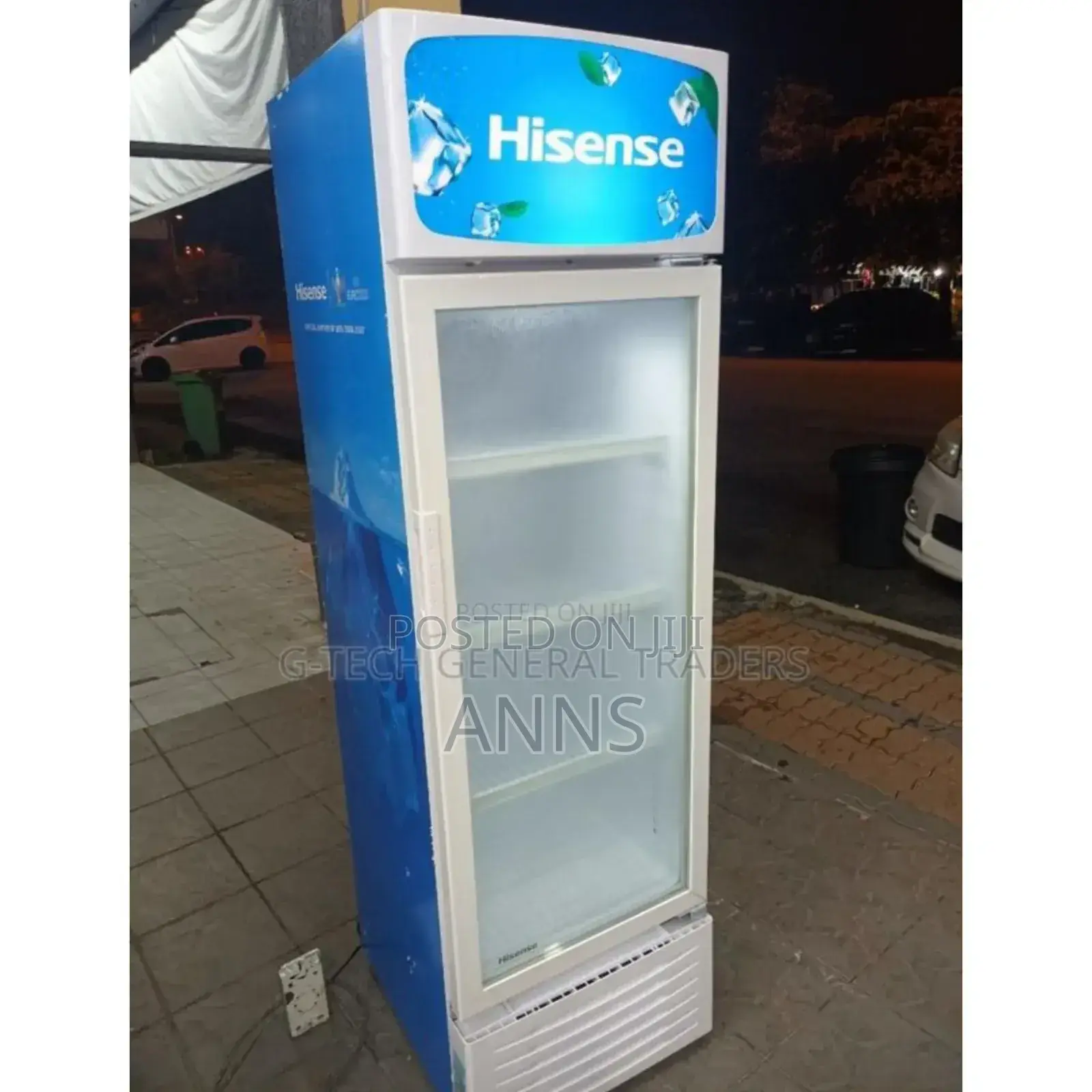 Blue High Capacity. Hisense 282showcase Fridge