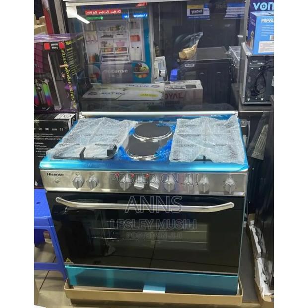 4gas 2electric Plate, 2electric Oven. Hisense 90×90 Cooker