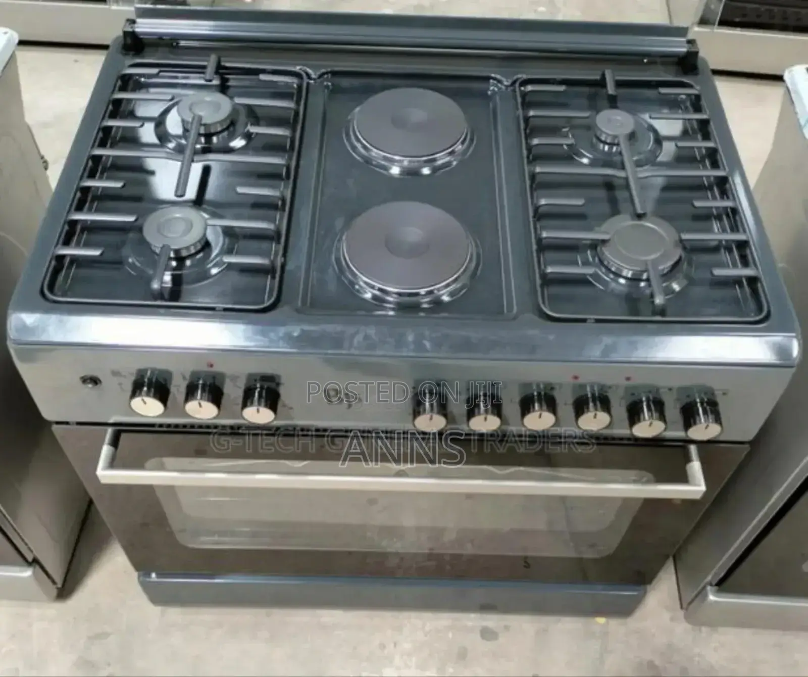 Gray 60by90 4+2 BJS Standing Cooker