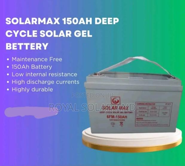 Solarmax 150ah Deep Cycle Solar Battery - main view