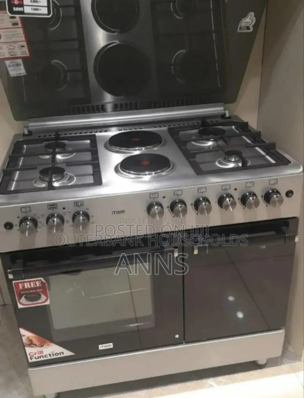 Brand New. High Quality. Mika 4+2 Size 60by90 Stand Cooker