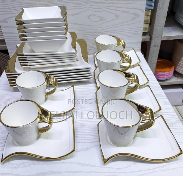 Gold Unique Dinner Set