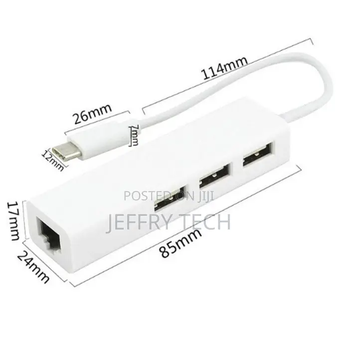 100mbps USB3.1 Type-C Gigabit Ethernet USB-C