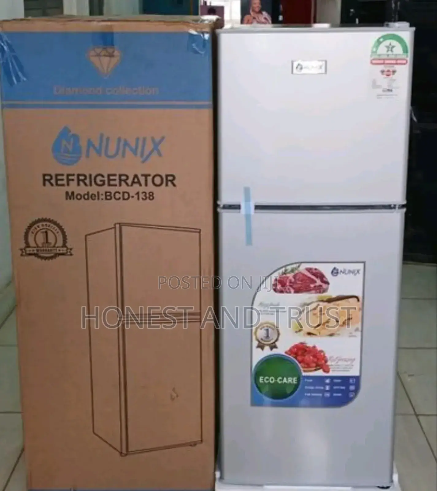 Nunix 138litre Fridge Double Door