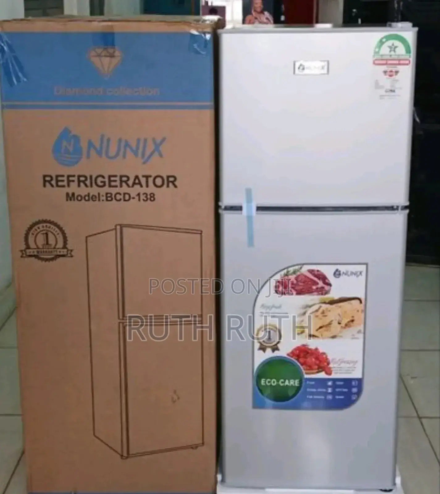 Nunix 138litre Fridge Double Door