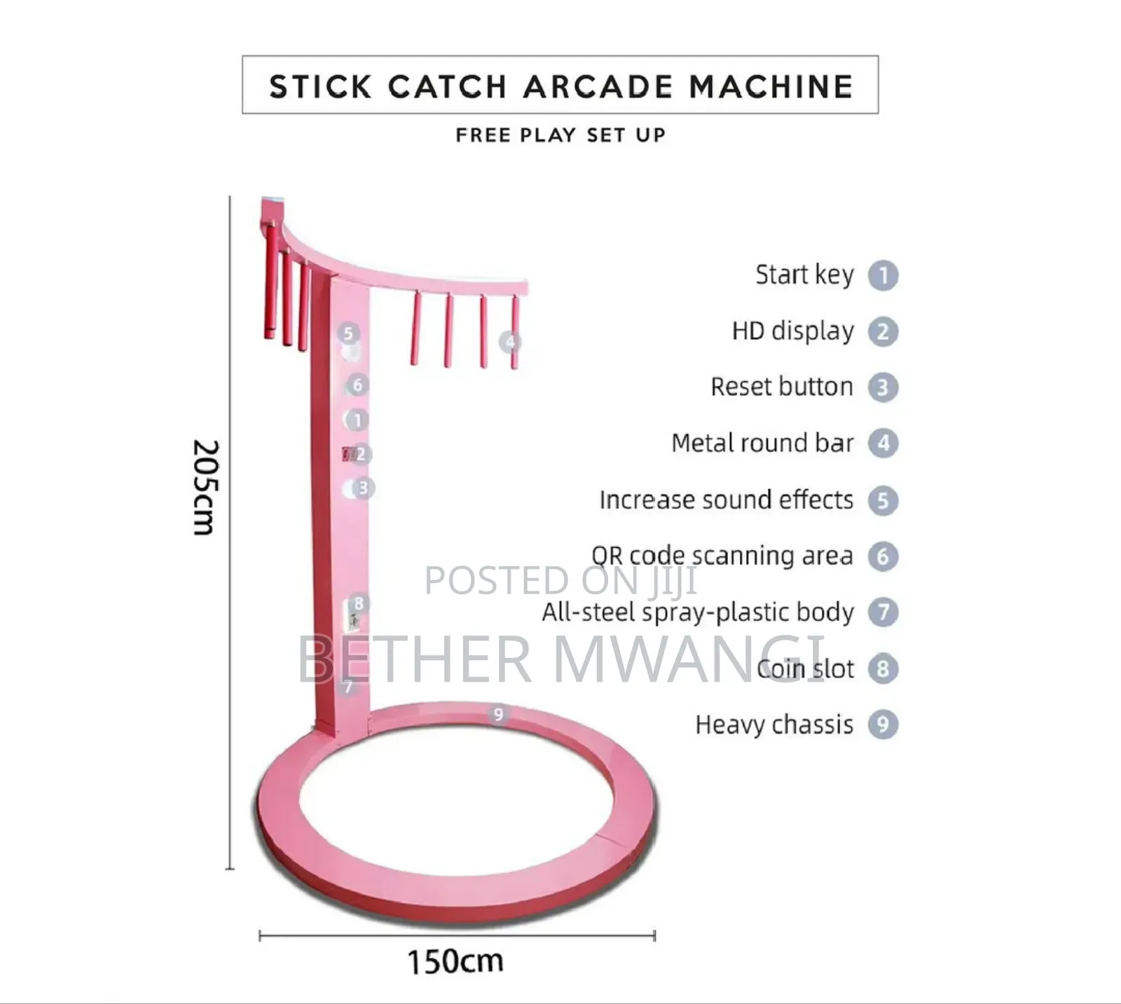 Stick Catching Arcade Machine in Kenya
