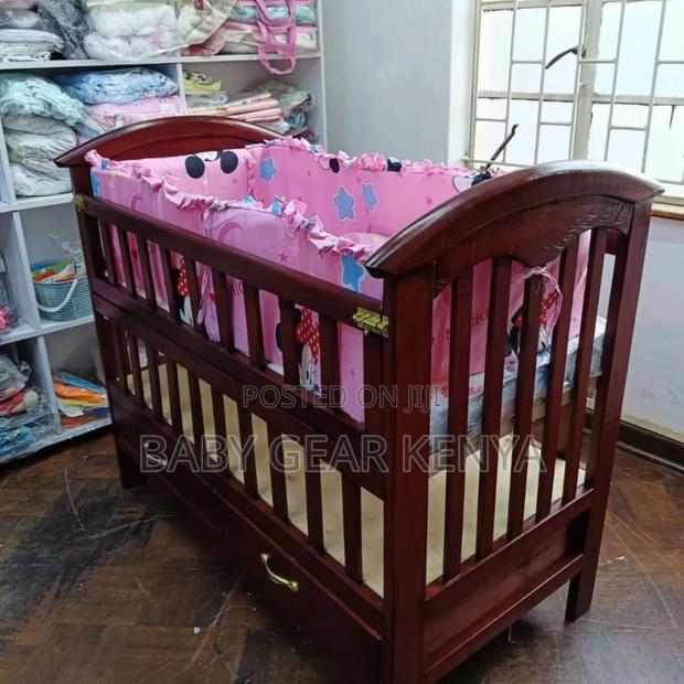 Baby Cot Mahogany/Crib - main view