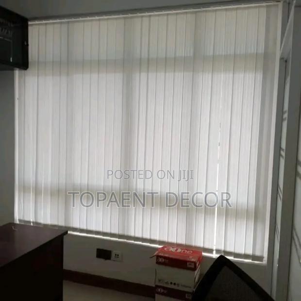 Milk White Staffroom Window Curtain Blinds