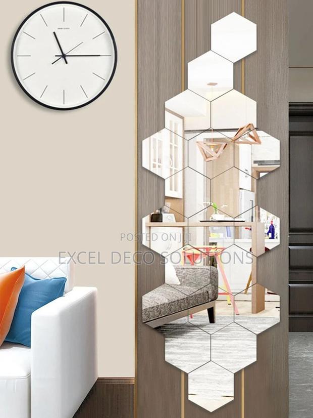 Light Up Your Space Instantly!- Hexagon Acrylic Mirrors - main view