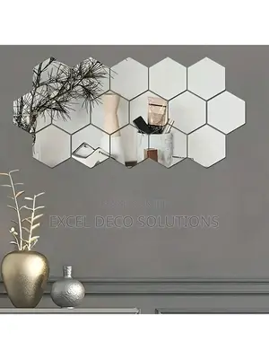 Hexagon Wall Mirrors Stickers