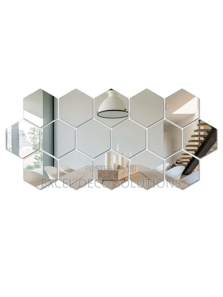 Hexagon Wall Mirrors-Chic Design on a Budget!