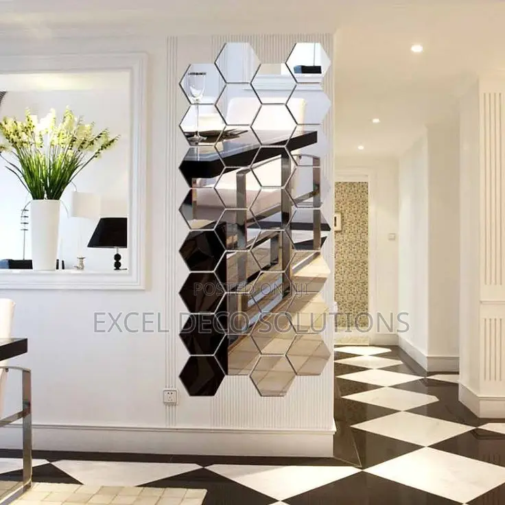 A Modern Twist on Classic Mirrors!-Hexagonal Mirrors