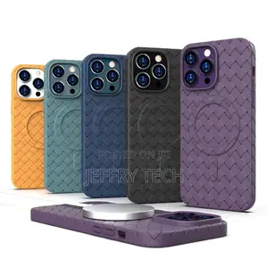 iPhone 16 Pro Woven Pattern Magsafe Magnetic Cooling Phone