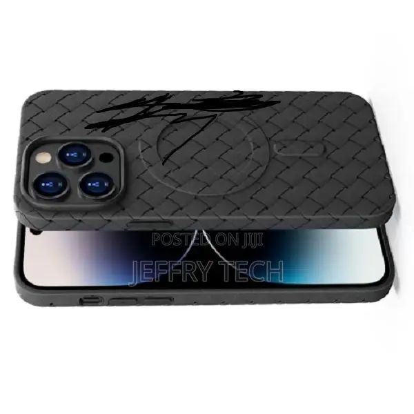 iPhone 16 Pro Woven Pattern Magsafe Magnetic Cooling Phone