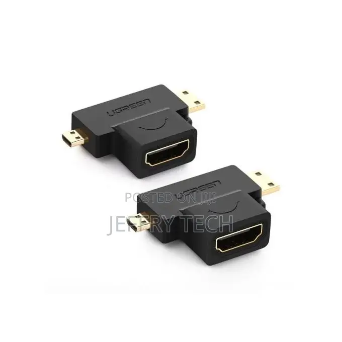 2in1 MINI-MICRO HDMI Adapter -Black