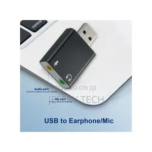 External Sound Card - USB 7.1 - 3.5mm - Black
