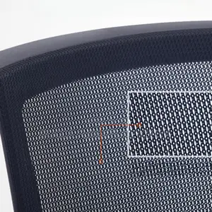 Office Chairs: Mesh Black Fixed Chrome Waiting Chair