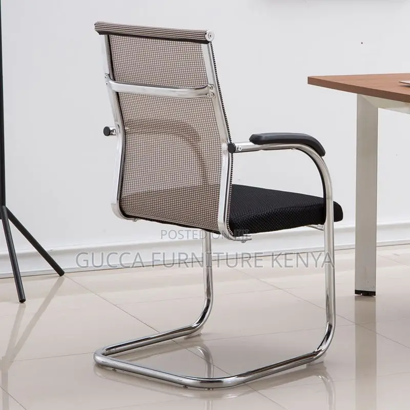 Office Chairs: Waiting Textile Guest Chair With Armrest