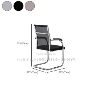 Office Chairs: Waiting Textile Guest Chair With Armrest