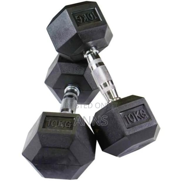 10kgs Pair Hexagonal Dumbells