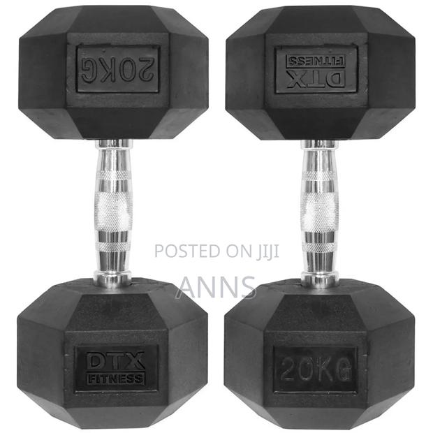 20kgs Pair Hexagonal Dumbells (40kgs Total)