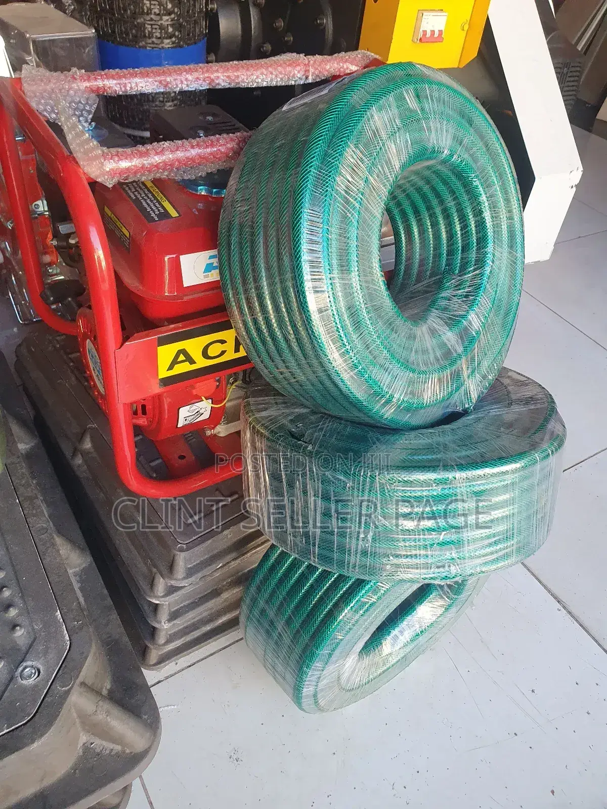 Green Braided Hose Pipe/ Flex Braid