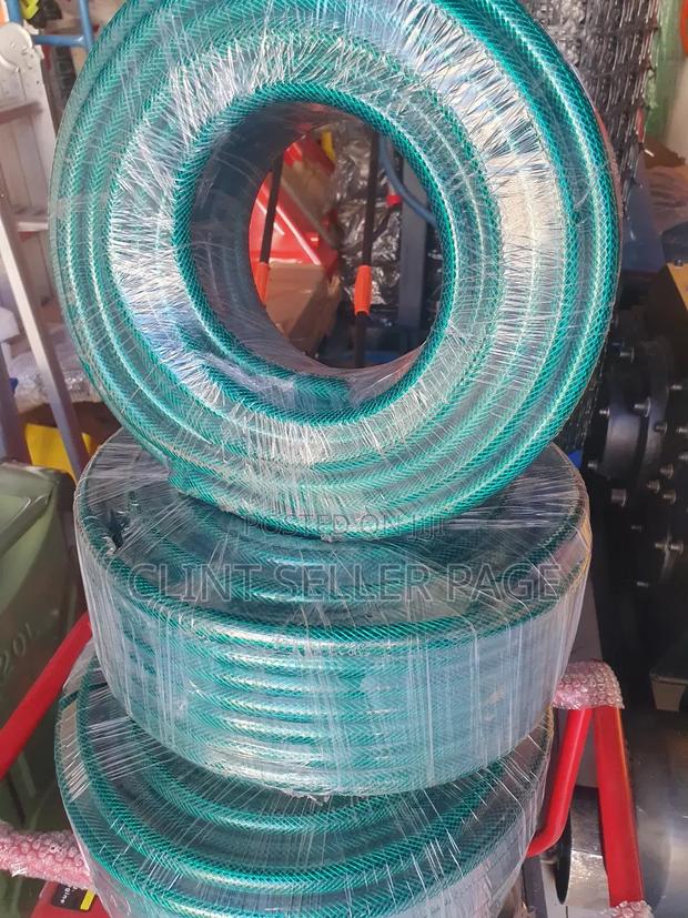 Green Braided Hose Pipe/ Aqua Shield.