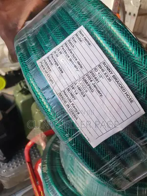 Green Braided Hose Pipe/ Aqua Shield.