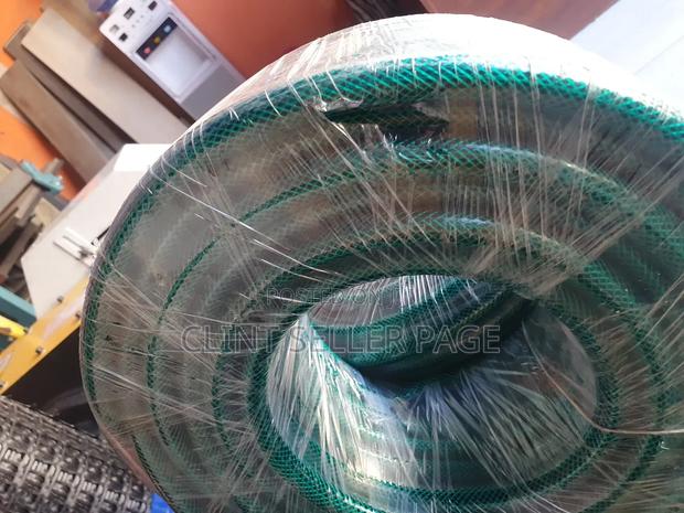 Green Braided Hose Pipe/ Flexi Braid. - thumbnail 2